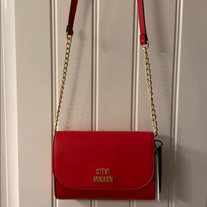 Steve Madden Red Blynn Crossbody Purse NWT